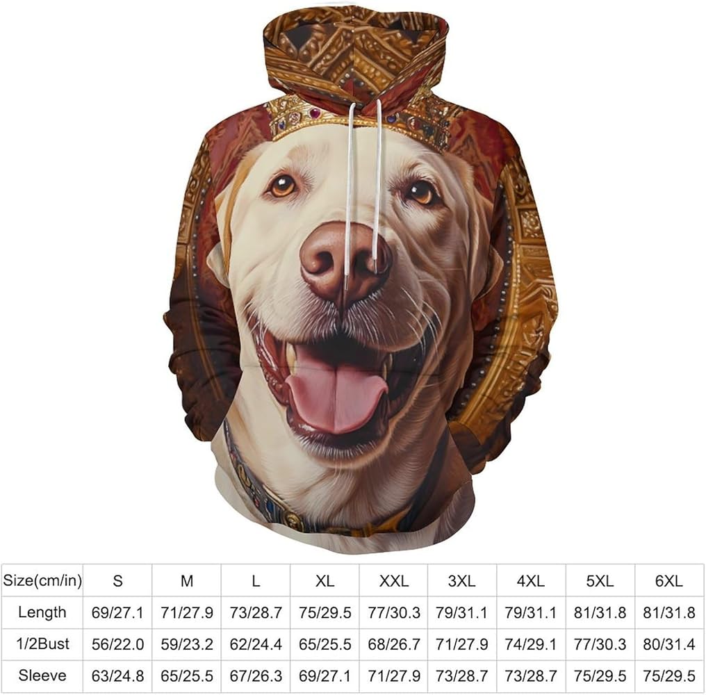 Labrador Dog Fashion Hoodies Loose Pullover Hooded Tops
